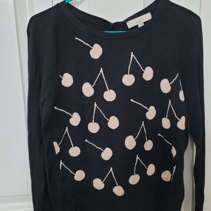 Ann Taylor Loft Cherry Sweater